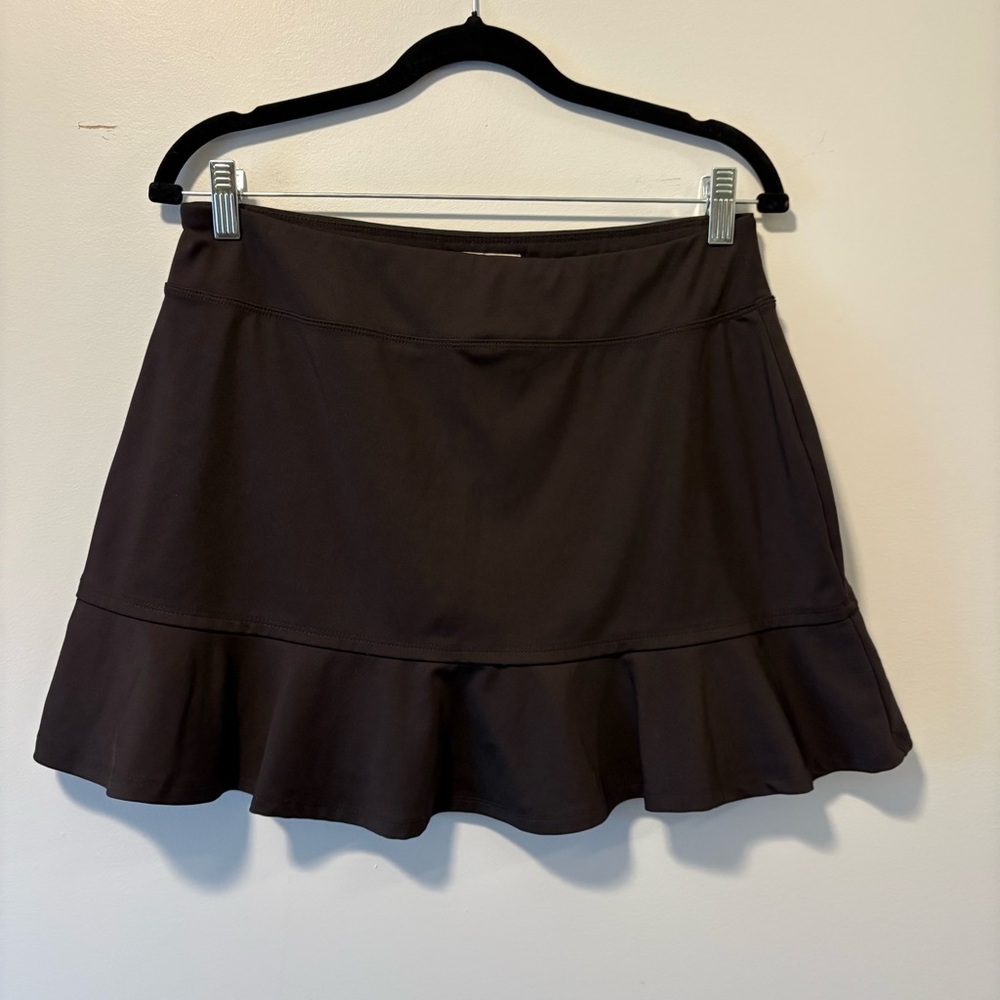 Tommy Bahama Black Golf Skort with Subtle Stitch Detail Size Medium